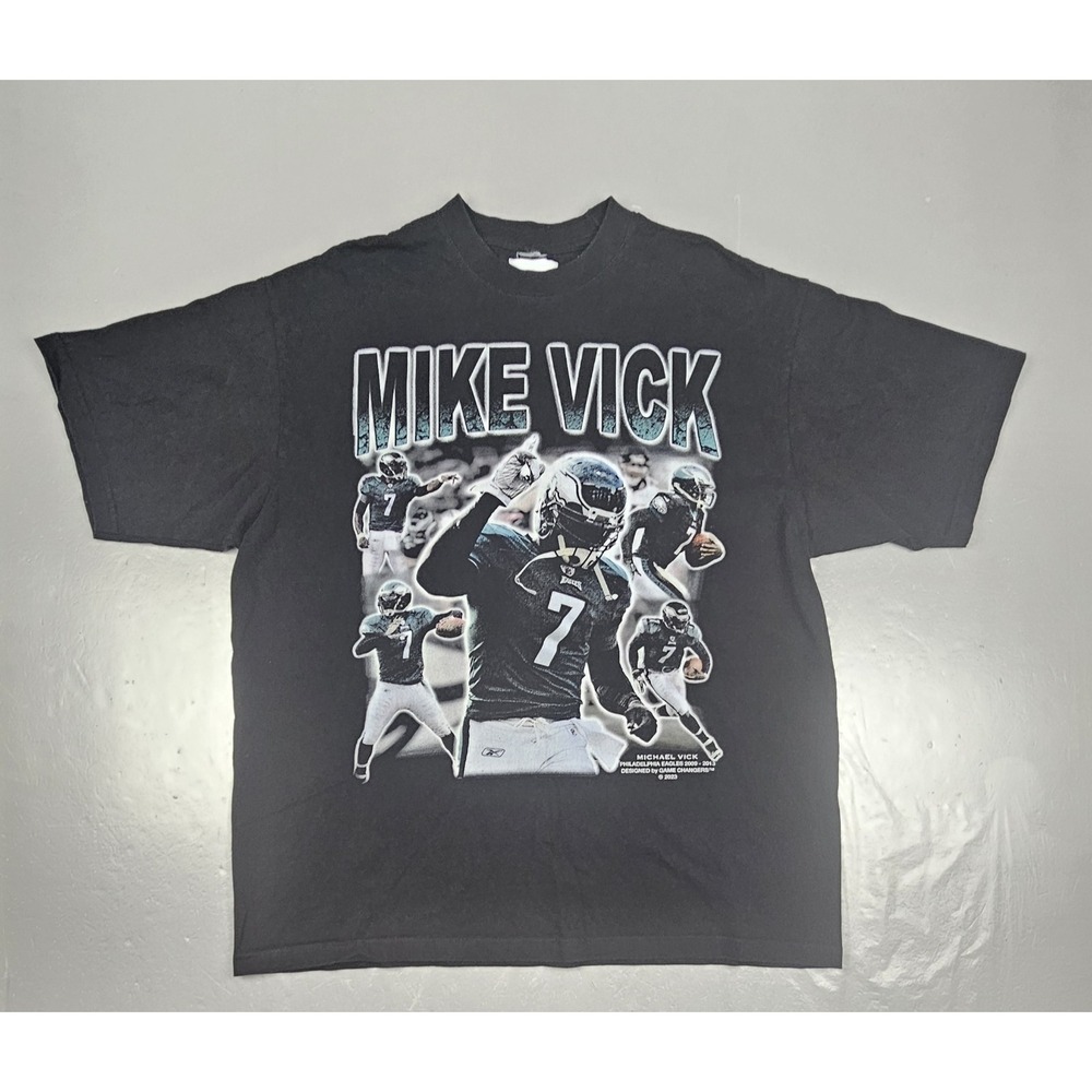 Philadelphia Eagles Michael Vick T-Shirt Mens 2XL Black NFL Game Changer